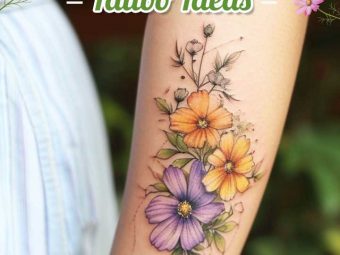 50 Best Cosmos Flower Tattoo Ideas For You